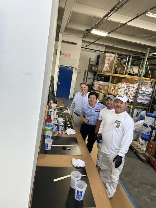 Walker Painting crew at a Sherwin-Williams training session